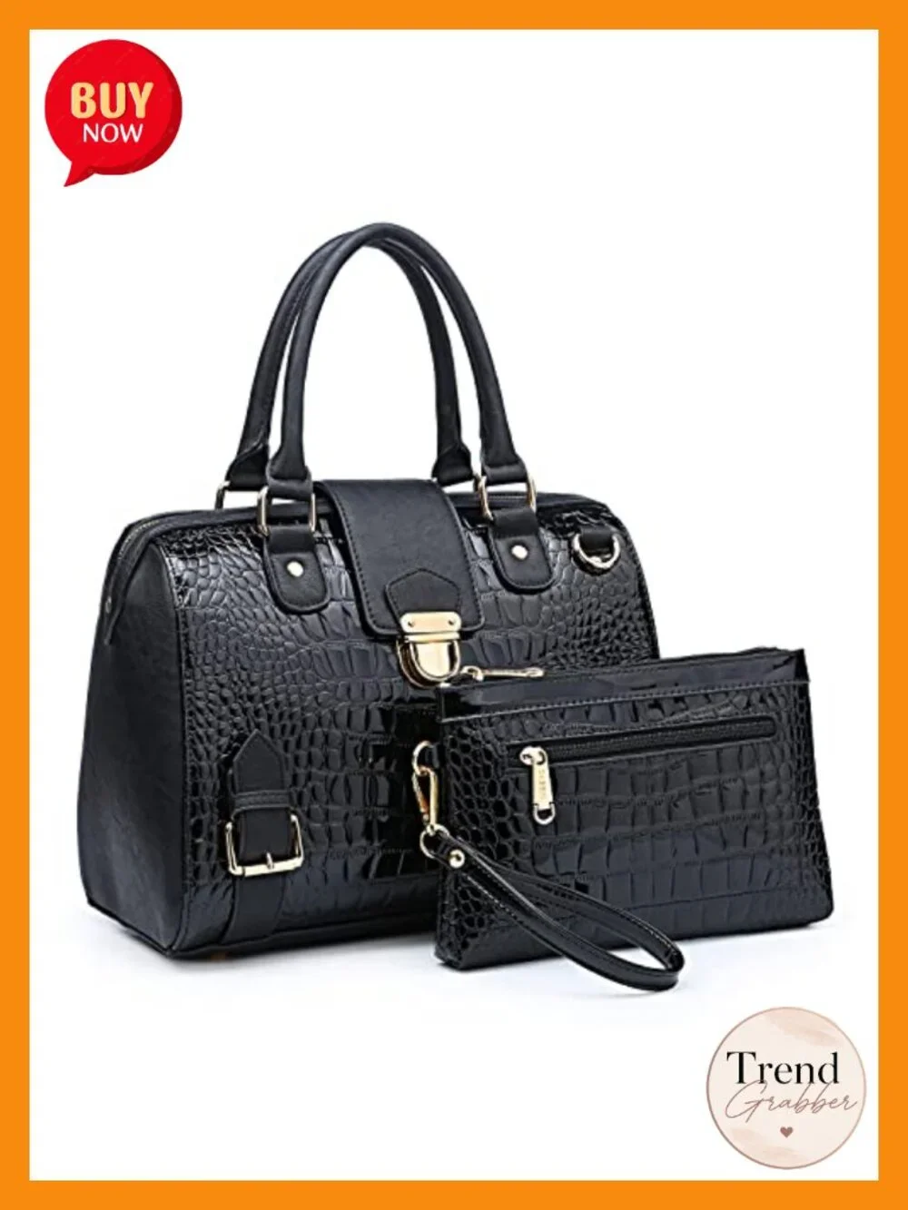 Women's Satchel Purse Top Handle Handbag Vegan Leather Work Tote